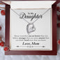 My Daughter | Braver Stronger Smarter - Interlocking Hearts Necklace