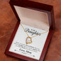 My Daughter | Braver Stronger Smarter - Interlocking Hearts Necklace