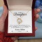 My Daughter | Braver Stronger Smarter - Interlocking Hearts Necklace