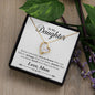 My Daughter | Braver Stronger Smarter - Interlocking Hearts Necklace