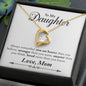 My Daughter | Braver Stronger Smarter - Interlocking Hearts Necklace
